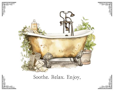 free printable vintage bathroom art